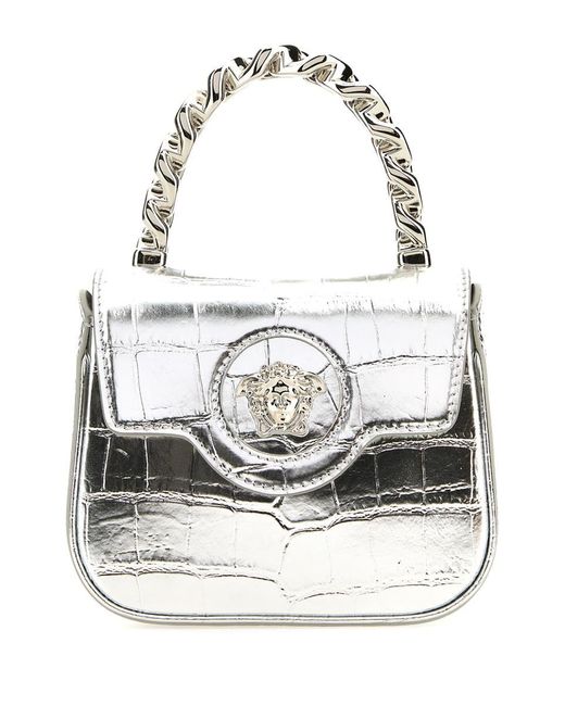 Versace Gray Handbags.