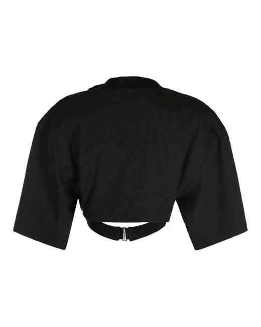 Jacquemus Black T-Shirts And Polos