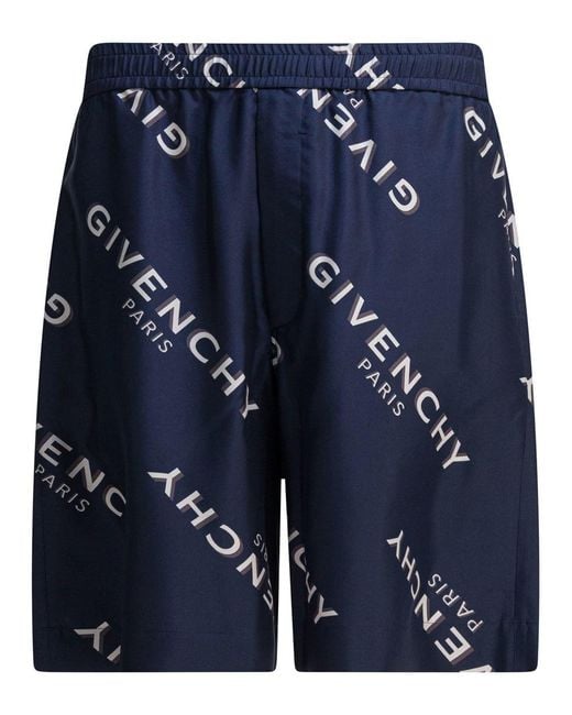Givenchy Blue Shadow" Shorts for men