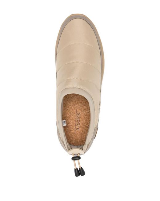 Suicoke Natural Nylon Slip-on Sneakers for men