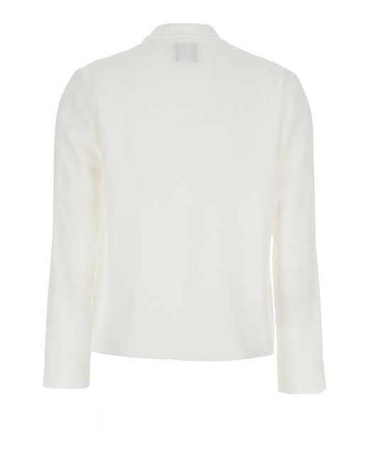 Plain White Georgette Blouse