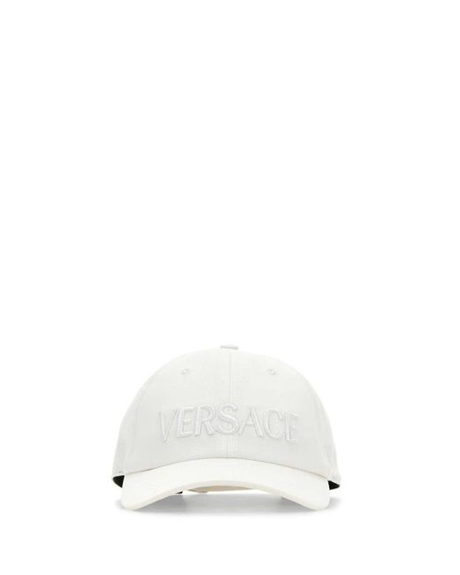 Versace White Hats And Headbands