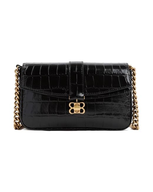 Balenciaga Leather Lady Flap Xs Bag in Black | Lyst