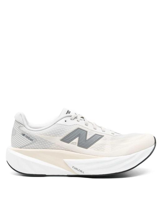 New Balance White Fuelcell Rebel V5 for men