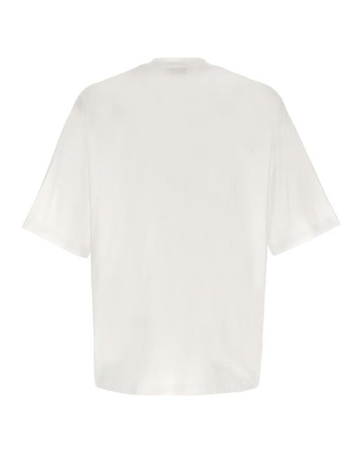 Lanvin White Curb Lace T-shirt for men