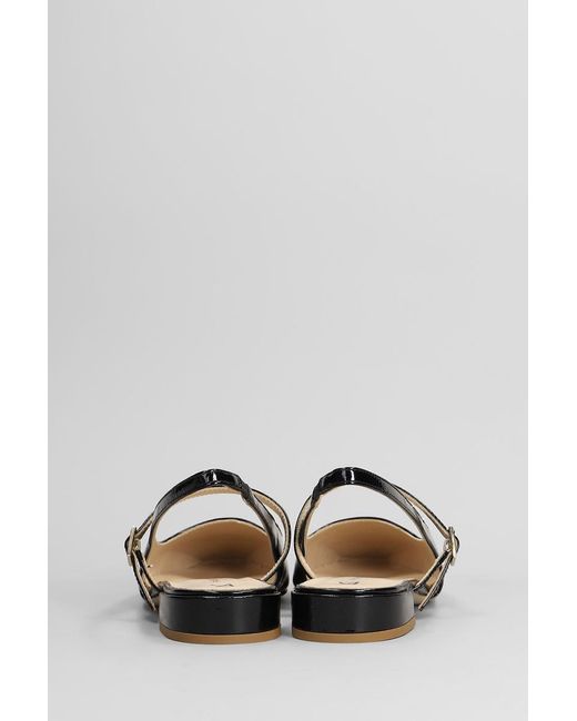 Fabio Rusconi Black Ballet Flats