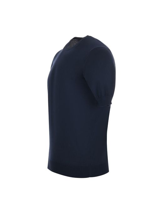 FILIPPO DE LAURENTIIS Blue T-Shirts And Polos for men