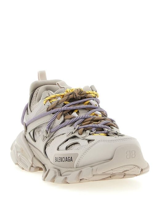 Balenciaga White 'Track Trail Laces' Sneakers