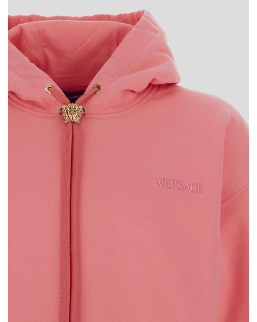 Versace Pink Cotton Sweatshirt for men