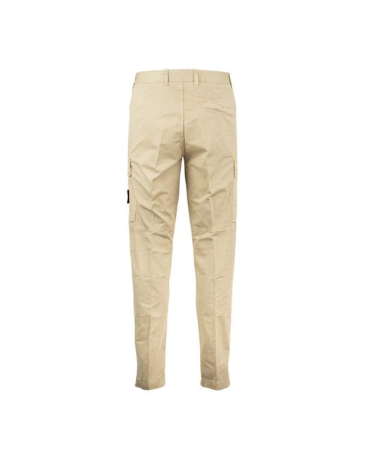 Stone Island Natural Regular Fit Cargo Pants 'Old' Treatment' Sand for men