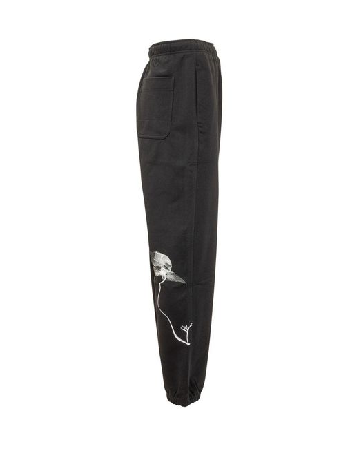 Y-3 Black Y-3 Y-3 Graphic French Terry Pants for men