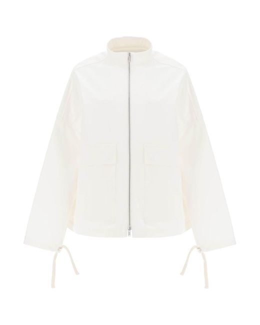 Jil Sander White Oversized Blouson Jacket