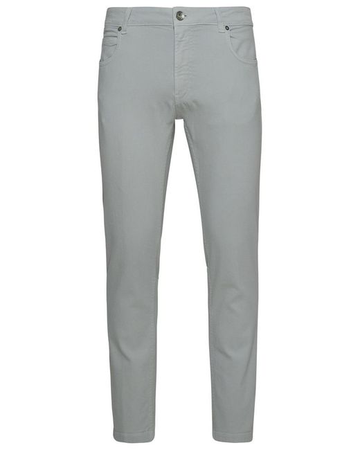 Eleventy Gray Cotton Pants for men