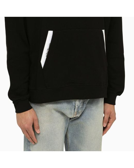 Palm Angels Black Hoodie Withe Pockets for men