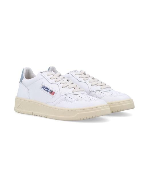 Autry White Medalist Low Sneakers