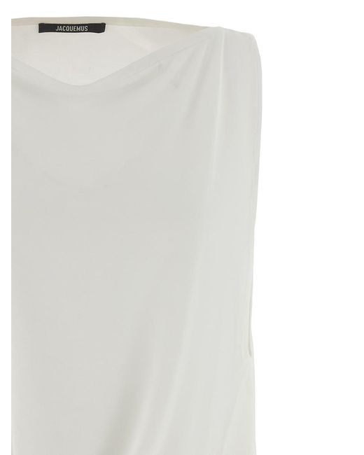 Jacquemus White 'Le Haut Peplo' Top