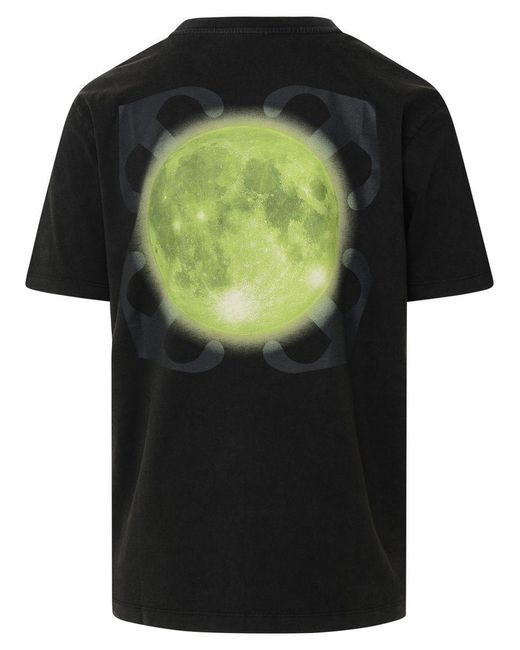 Off-White c/o Virgil Abloh Black Moon Cotton T Shirt for men