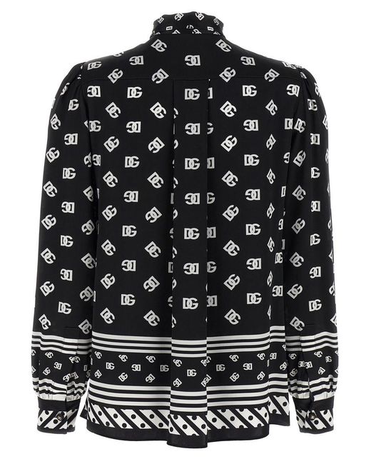 Dolce & Gabbana Black Silk Shirt