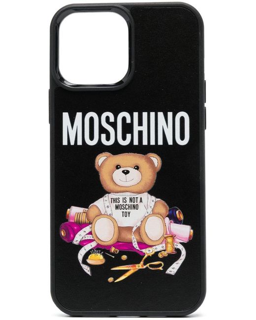 Moschino Teddy-bear Iphone 14 Plus Case in Black | Lyst