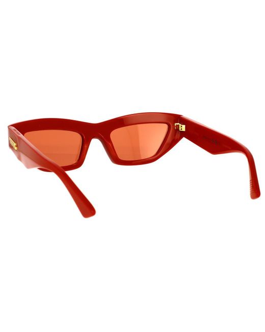 Bottega Veneta Red Sunglasses