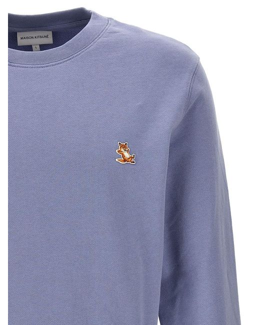 Maison Kitsuné Blue 'Chillax Fox' Sweatshirt for men