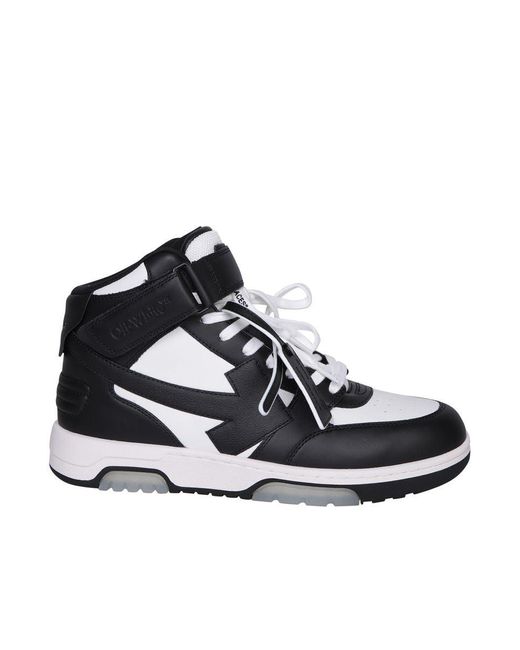 Off-White c/o Virgil Abloh Black Out Of Office Mid Top Sneakers for men