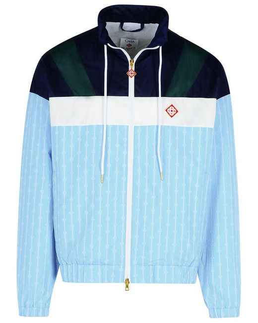 Casablanca Blue 'Track' Acrylic Jacket for men