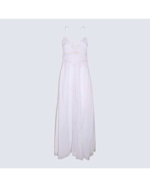 Charo Ruiz White Cotton Blend Imogen Dress