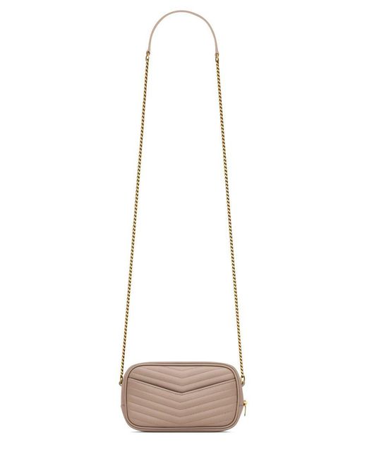 Saint Laurent White Mini "lou" Bag