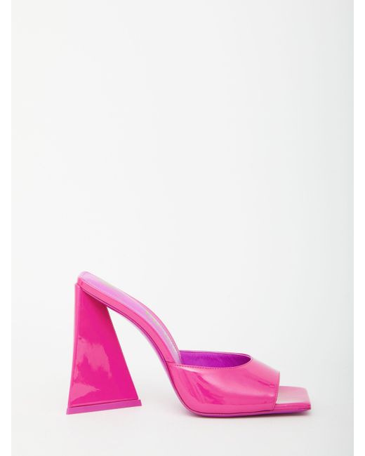 The Attico Leather Fuchsia Devon Sandals in Pink | Lyst