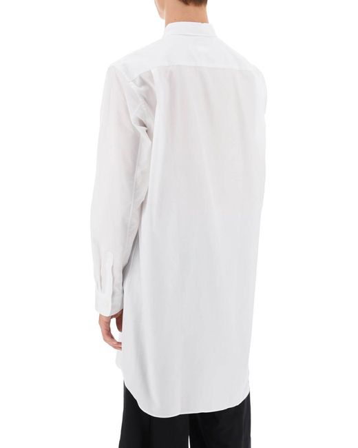 Comme des Garçons White Maxi Shirt for men
