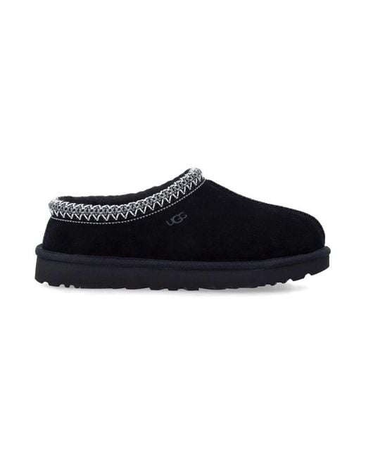 Ugg Black Tasman Ii Suede Slippers