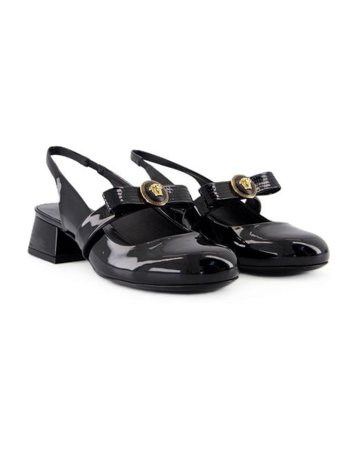 Versace Black Sligback Gianni Ribbon