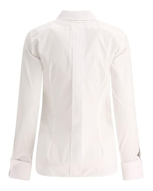 Max Mara White "Knut" Shirt With Embroidery