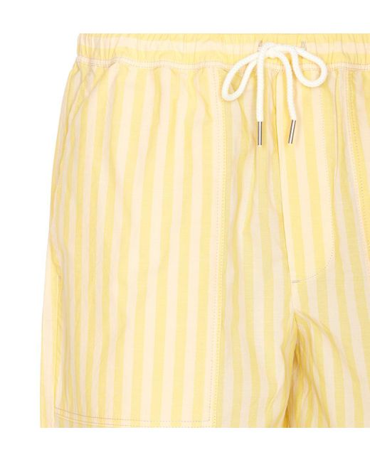 Maison Kitsuné Yellow Maison Kitsune' Shorts for men