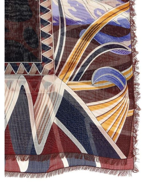 Ferragamo Multicolor 'giada' Shawl