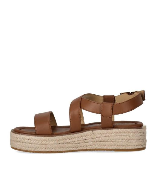 Michael Kors Brown Lynn Platform Sandal