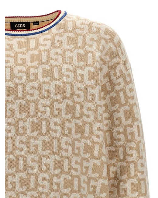 Gcds Natural Monogram Sweater, Cardigans for men