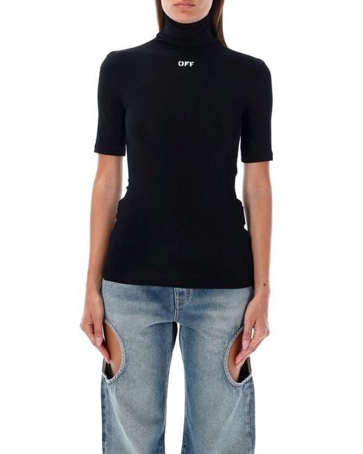 Off-White c/o Virgil Abloh Black High Neck Top