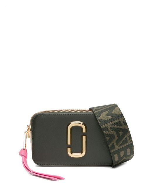 Marc Jacobs Green 'The Snapshot' Calf Leather Crossbody Bag