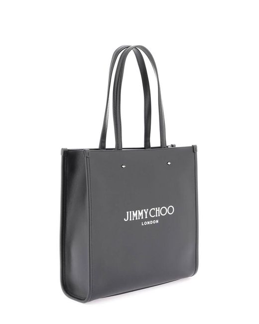Jimmy Choo Black Leather Tote Bag