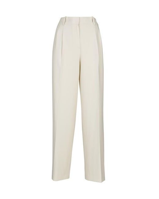 Theory High-waisted Palazzo Pants in White | Lyst