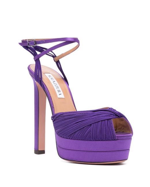 Aquazzura Purple Sandals