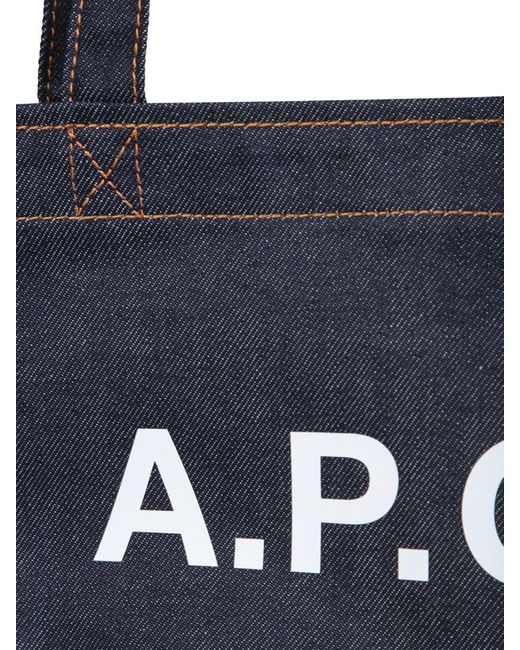 A.P.C. Blue Handbags. for men