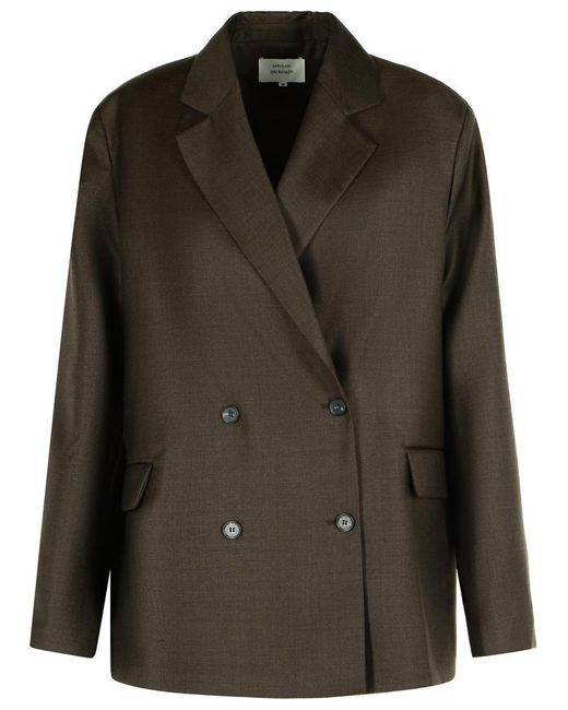 Loulou de Saison Black 'Donau' Virgin Wool Blazer