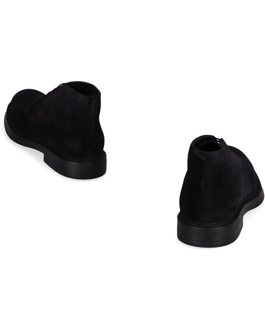 Doucal's Black Suede Desert Boots for men