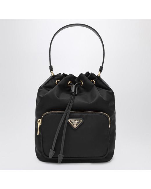 Prada Black Duet Re-nylon Bucket