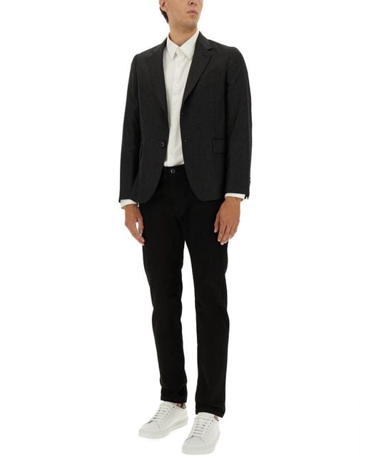 Paul Smith Black Wool Jacket for men