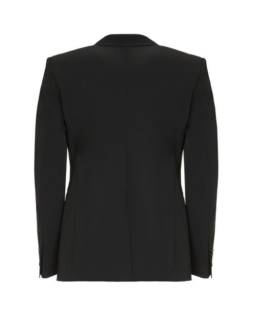 Dolce & Gabbana Black Sicilia Techno Fabric Jacket for men