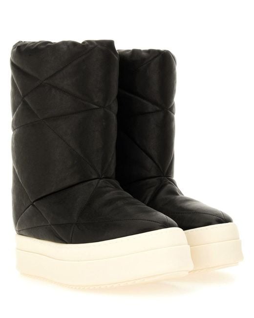 Rick Owens Black Boot "Mega Bumper Lunar" for men